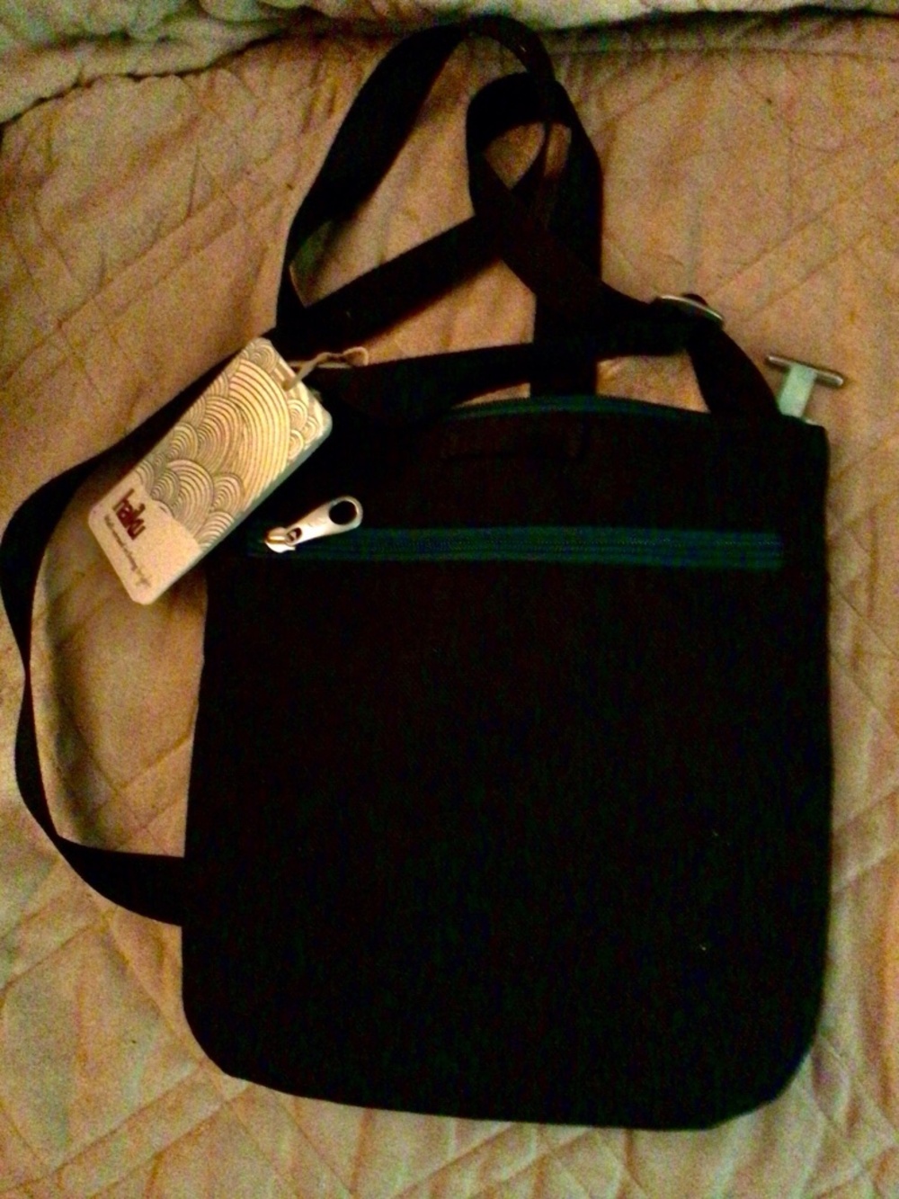 Never used black Haiku cross body bag for sale